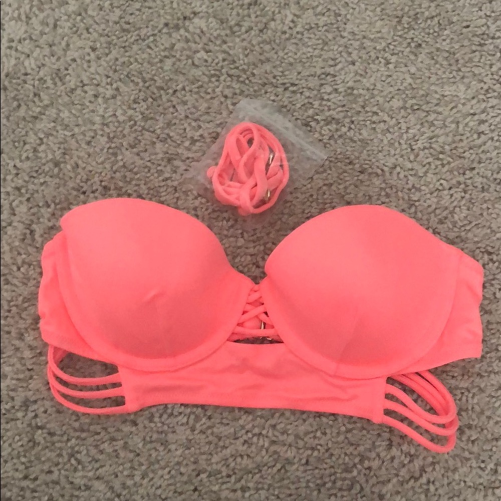 Bright pink Victoria’s Secret bikini top